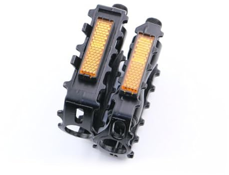 GANAZONO Pedales para Bicicleta de Trekking Juego de Negras Antideslizantes Ajustables y Compatibles para Adultos Accesorios Ciclismo