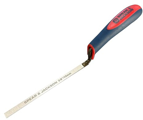 Spear & Jackson TUCK38SF ⅜ Tuck Pointer (10mm) – Soft-Feel Handle, Carbon Steel Masonry Tool for Bricklaying, Mortar Shaping, Finishing, Restoration & DIY Projects