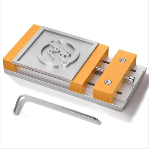 Hipzeepo CNC-Schraubstock-Arbeitstisch für Desktop-CNC-Fräsmaschinen - 7,87 X 3,94 (20 X 10 Cm), 136 mm Spannbereich, für die Holzbearbeitung