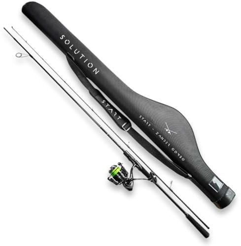 Big L Solution Start Combo - Monkey Lures Angel-Set, Spinnrute mit Rolle bespult für Einsteiger und Profi inkl. Angeltasche