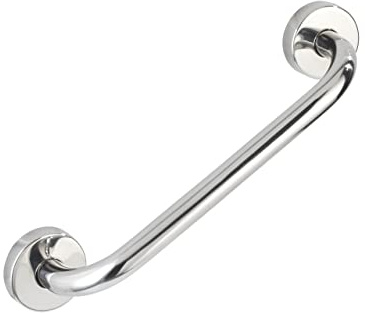 WENKO 21553100 badkarshandtag Bosio glänsande, handtag, vägghandtag, duschhandtag, rostfritt stål, 30,5 x 7 x 5,4 cm, glänsande