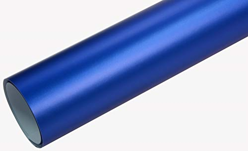 Neoxxim 12€/m2 Premium - Auto Folie - Chrom MATT Blau Ice 1500 x 150 cm - blasenfrei Lackfolie Lackschutzfolie