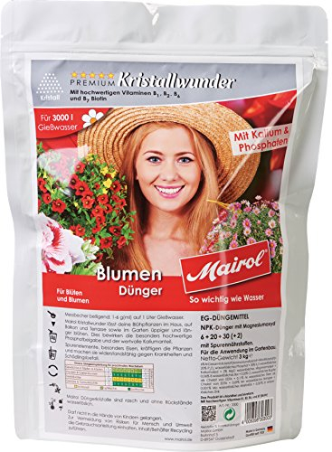 Mairol Blumen-Dünger Kristallwunder Kristall 3.000 g