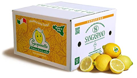 Limoni 100% Siciliani e 100% Biologici - Massima Freschezza e Sostenibilità, Limoni Raccolti Direttamente dai Nostri Alberi - 16 kg