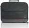 Cable Technologies Borsa Porta Notebook fino a 14.5 pollici, Custodia per Computer PC fino a 14,5'' con Tracolla aggiuntiva,Finiture in Pelle,Materiale Resistente, Nera linea Rossa