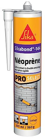 SIKA - Colle contact à prise immédiate - SikaBond-144 Néoprène Marron - Multi-usages - Très bonne adhérence sur de nombreux supports courants du bâtiment - 300ml