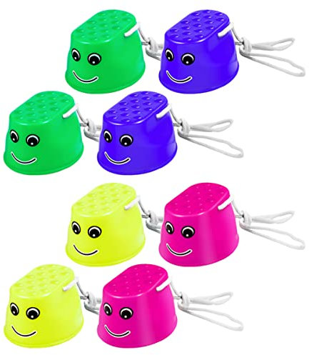 TOYANDONA Kids Balance Blocks Toy Kids Stilts s 8pcs Stepping Stones stepping stones for s balance s for Stackable Outdoor Games Trainers s Stilts