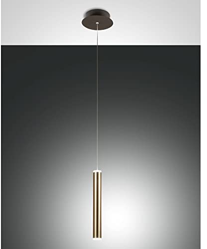 LED Pendelleuchte PRADO, 6,5W, 3000K, 720lm, IP20, schwarz/gold