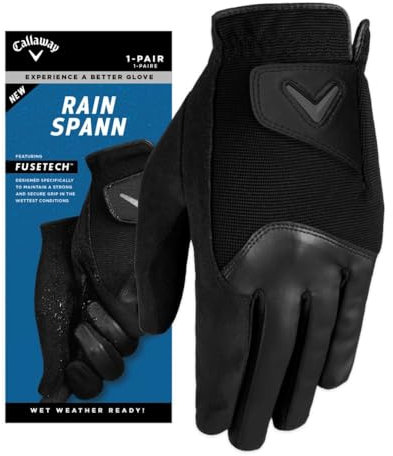 Callaway Golf Regenpann Handschuhe (1 Paar) Schwarz Größe XL