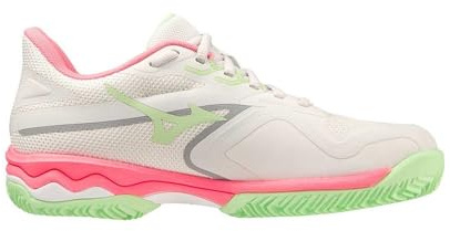 Mizuno Wave Exceed Light 2 Padel (W), Scarpe Donna, Nimbus Cloud High Vis Pink Patina Green, 38.5 EU
