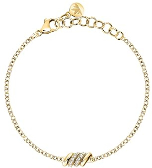 Morellato Bracciale Donna in Acciaio, Cristalli, Collezione Torchon - SAWZ07