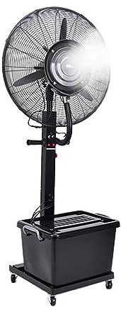 Pedestal Outdoor Oscillating Fan 26 30 with 3 Speeds, Industrial Oscillating Standing Pedestal Fan with 42L Capacity Tank, Easy to install, for Restaurant, Patio, Workshop Fans (Size : 65CM/26IN