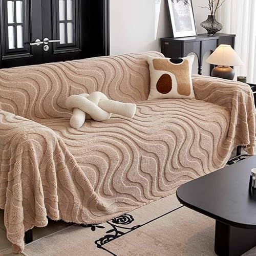 YWQJL Sofaüberwurf Decke Groß XXL L Form Ecksofa Samt rutschfest Wasserdicht Überwurfdecke Sofa Decke Überwurf Sofa Tagesdecken Sofaüberwurf(04,180 * 340)