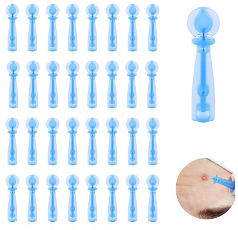 100 Pièces Aiguilles Jetables pour Points Noirs, Blackhead Blemish Remover Tool, Ensemble Complet pour l'Extraction de Comédons et Impuretés