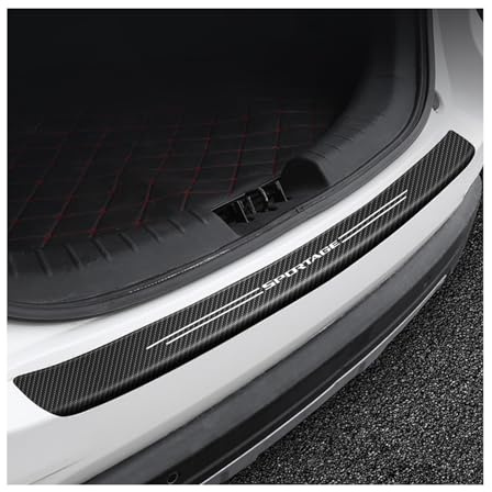 Genérico Carbono Protector de Parachoques Trasero para Kia Sportage，Coche Fibra Tira Sticker de Umbral de Puerta de Maletero Accesorios