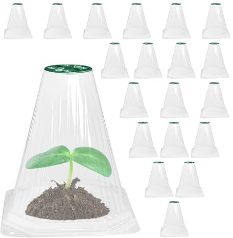 Cloche de jardín, cloches de jardín para plantas,20X Cubiertas de protección de plantas para jardín | Cubiertas de protección reutilizables para viveros al aire libre Greenhouses Flor de vegetales