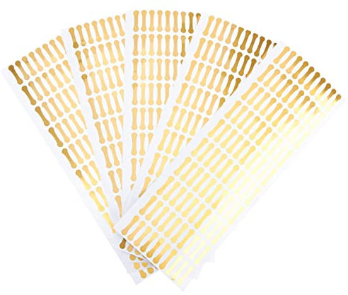 GALPADA 500pcs Gold PVC Seal Stickers, Tamper Proof Self Adhesive Labels for Freshness and Safety, for Bakery Jars, Bottles, Cosmetics
