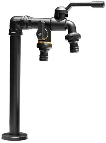 WNYAILLL Wassersäule für den Garten mit Außenwasserhahn Wasserhahn, Stand Wasser Zapfsäule Säule, Standbrunnen antik, für Garten, Terasse oder den Pool-Bereich(32cm/12.6in)