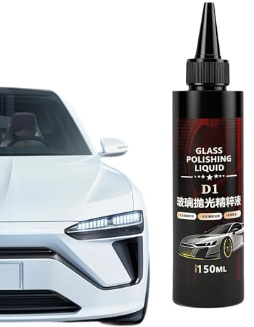 Glass Polishing Compound - 150ml Glass Polishing Liquid,Glas Kratzer Entferner, Fenster-Reiniger Gegen Ölfilme, Hochglanzfenster -Reinigungsmittel Automotive -Details Für Sichere Fahrtrei