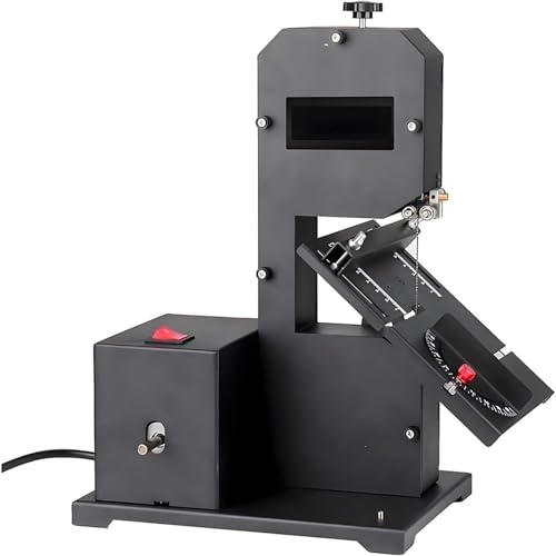 Professional Benchtop Bandsaw | 800W Pure Copper Motor (230V) | 70mm Resaw Depth + 90mm Throat | Reinforced Metal Base | 0-45° Bevel Cuts | for Hardwood, Softwood | 8.5kg