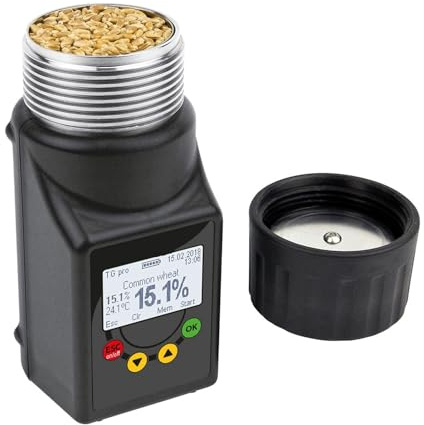 Igrometro, Misuratore di umidità a tazza in grado di misurare la temperatura con memorizzazione di 5000 set di dati Misuratore di umidità del grano