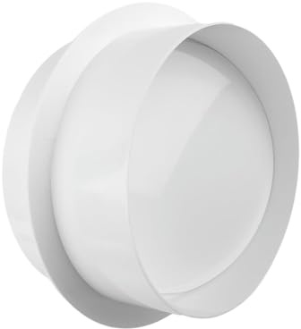Système de CVC de contrôle de flux d'air d'amortisseur de conduit rond de clapet anti-retour d'évent d'échappement de PVC de 100mm blanc 100mm