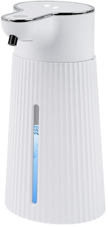 Nimomo Dispenser Sapone Automatico, Distributore automatico di sapone liquido con sensore a infrarossi, dispenser disinfettante manuale ricaricabile per bagno
