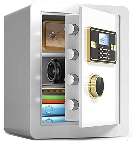 Safe-Electronic Password Safe, Legerad stålplåt, Dubbellarm, Stort utrymme, Micro Seam Anti-Drilling, Miljövänlig färg, Solid Lock Bolt/B / 45CM starkbox