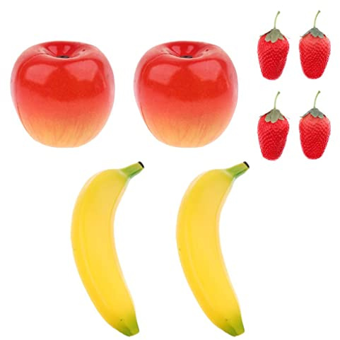 KiBcsLic 8 Pezzi Maraca Musicale Rattle Strumento Percussione Frutta Plastica Giocattolo Agitatore Rumoroso Durevole E Leggero Adatto a Bambini Regali