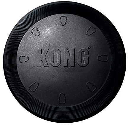 KONG Extreme Flyer - Langlebige Wurfscheibe - Hundespielzeug aus Weichem Naturkautschuk zum Apportieren - Für Große Hunde