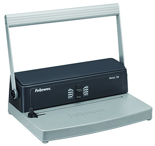Fellowes Encuadernadora manual de espiral metálico, Uso Moderado, Gris, A4