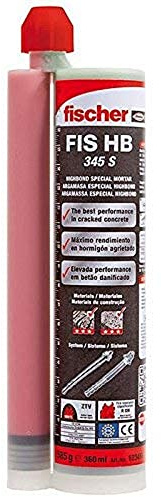 fischer Highbond-Spezialmörtel FIS HB 345 S, wetterfester Injektionsmörtel für Innen- & Außenbereich, Mörtel des Highbond-Systems FHB II, Verbundmörtel für maximale Sicherheit, 360 ml