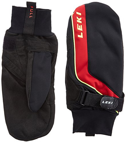 LEKI Handschuhe Shark Cruiser Mitten, Black-Red-Yellow, 7, 63384843