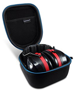 Supremery Poche Compatible avec Peltor h540a-411-sv Optime III Coquilles de Protection auditive, Noir/Rouge Boîte Coquille de Protection Étui Sacoche de Transport