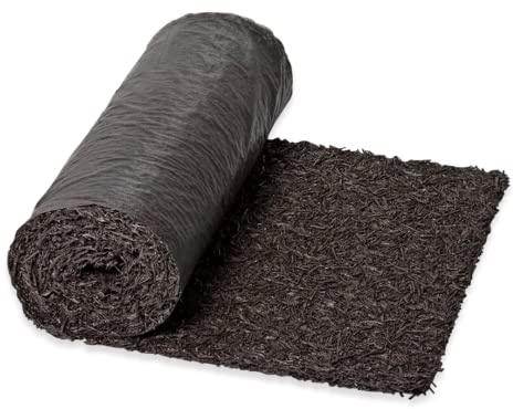 Gardener's Supply Company 100% Recycled Rubber Walkway | Natural Looking Permanent Mulch Solution | Garden Pathway, Barrier & Edging Border Mat - 8' x 2'