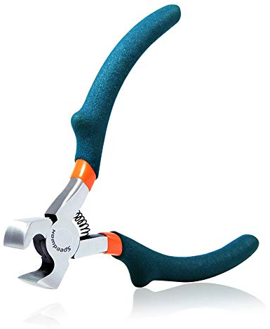 SPEEDWOX Mini End Cutting Pliers 4 Inches End Nippers Small Jewelry Making Pliers Convex Shoulder Thin Precision Wire Cutters Fine Pliers Micro Shoes Repair Tool Pull Nails Beading Hobby Work Craft