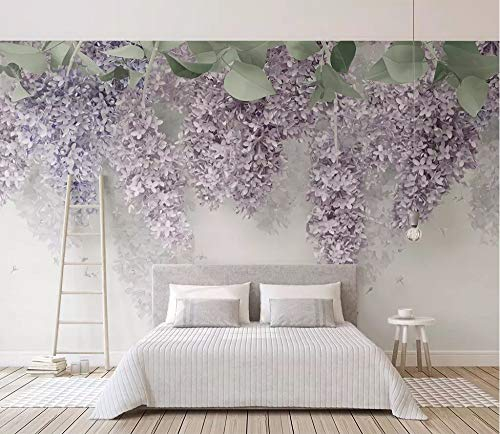 Tapete Kinderzimmer Fototapete Flieder Wisteria Blume Tapeten Vliestapete Modern Schlafzimmer Wandtapete Bildtapete Wand Dekoration