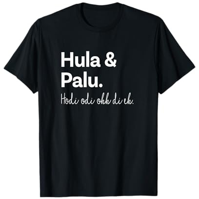 Schlager Musik Hula und Palu Songtext Lustige Geschenkidee T-Shirt