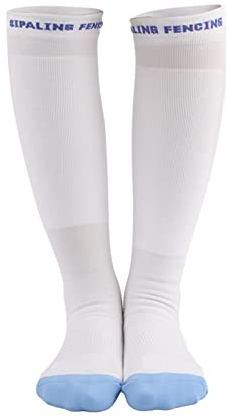 BeiLiHe Herren/Damen Unisex Kniestrümpfe Sportsocken, Fechtsocken für Degen, Säbel, Florett, Sommer rutschfeste Fechtsocken Trainingssocken (Size : M)