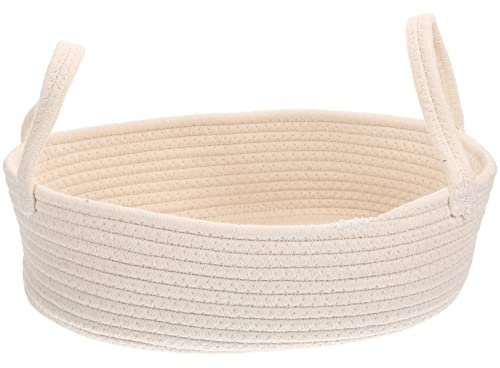 Beavorty Multi- Baumwollgewebter Aufbewahrungskorb Für Zuhause Organizer Für Schlafzimmer Badezimmer Praktischer Korb Für Spielzeug Kleinteile