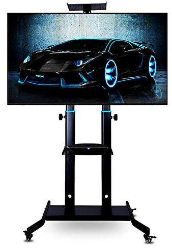GGZONE TV Stand Universal Rolling With Mount Bracket, Mobile TV Cart For 42-85 Inch Plasma Screen Led Lcd Oled Curved TV'S, Holds 75 Kg / 165 Lbs beautiful scenery