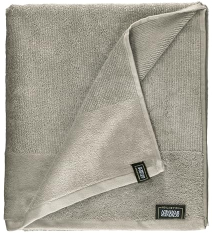 SCHÖNER WOHNEN Strandtuch XXL Baumwolle Frottee Badetuch 100x150cm Dunkelbeige - Baumwolle Öko-Tex - groß, weich & flauschig - für Bad, Baby, Kinder & Sauna - schnelltrocknend - Gym Handtuch