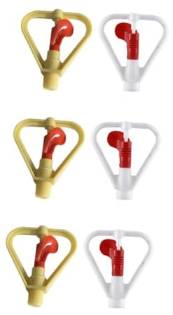 POPETPOP 3 Juegos De Aspersores Con Boquillas Para Rociadores De Agua Ideales Para Fuentes Riego Agrícola Refrigeración De Techos Y Césped (2 Unidades X 3)