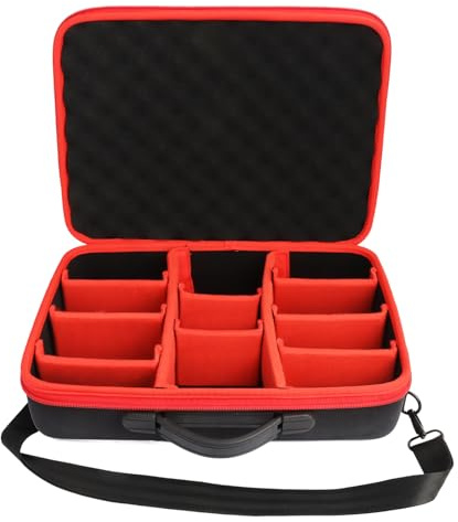 Powarobor Powarbor Valigetta Compatibile con Milwaukee Einhel_l_18V 12V batteria e caricabatteria, scatola di trasporto per batteria 18 V 12V 2Ah 3Ah,4Ah, 5,2 Ah, 6Ah(solo caso)
