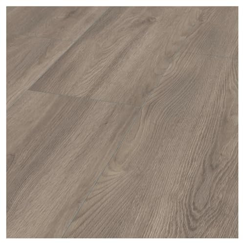 HORI Laminat-Boden Dielen Bodenbelag XXL - Hochwertiger Laminatboden für eine moderne Raumgestaltung - Strapazierfähig und pflegeleicht - viele Dekore wählbar - - 1380 x 326 mm - Eiche Silber