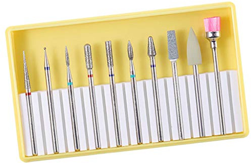 Juego de 10 brocas de cerámica para uñas BH-02