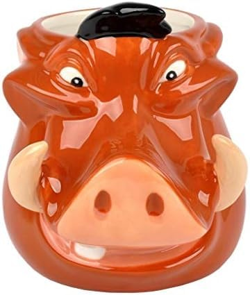 Generico Tazza del Film 3D Pumbaa Il Re Leone, Ceramica, 375 ml