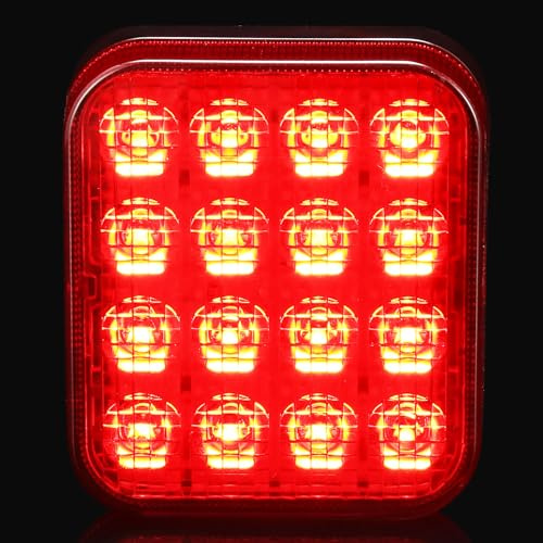 ETUKER Led 12/24v 1x Nebelschlussleuchten Rot Wasserdicht Anhänger Nebelleuchte Bremslicht für PKW Traktor