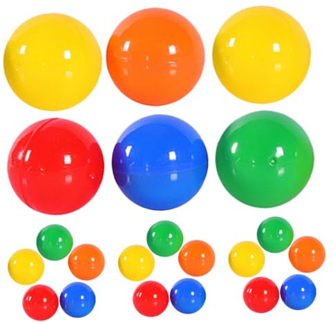 QUMIIRITY 50stücke Bälle Tombola Bälle Kleine Lotteriekugeln Spielbälle Für Partyaktivitäten Spielzubehör Aus Wiederverwendbarem Kunststoff
