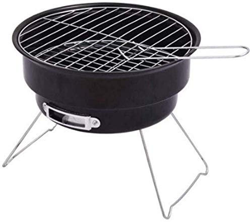 ZHZXBDGQ Mini Parrilla de carbón Redonda, Parrilla de Cocina Parrilla de Barbacoa de carbón Cocina al Aire Libre con Parrilla Parrillas de Barbacoa de carbón Redondas